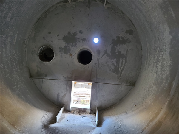 Peabody Tectank Lime Storage Silo, 12' X 45' H, 3700 Cu.ft.)